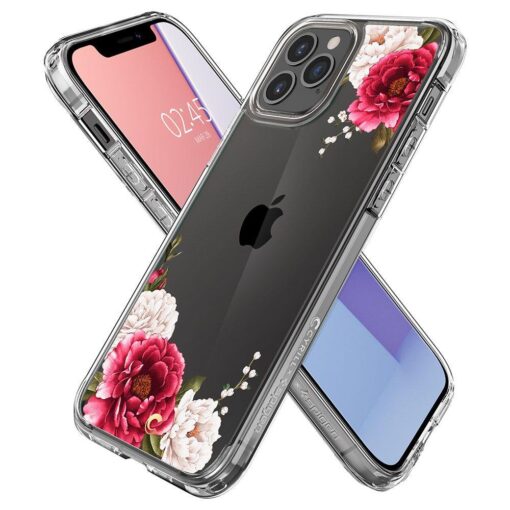 iPhone 12 12 Pro Spigen Cyrill Cecile ümbris silikoonist Red Floral 5