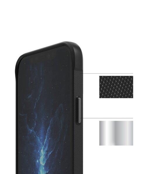 iPhone 12 12 Pro ümbris Ringke Onyx Durable silikoonist matt must 6