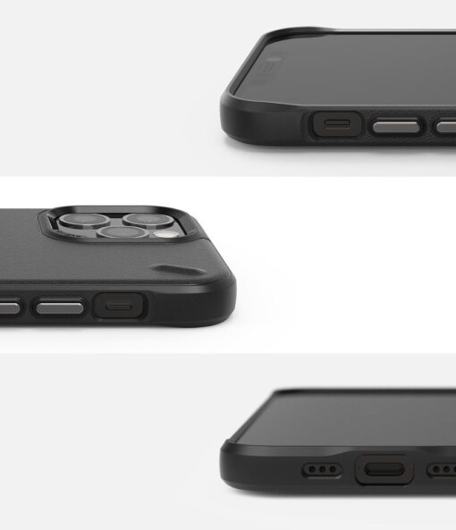 iPhone 12 12 Pro ümbris Ringke Onyx Durable silikoonist matt must 7