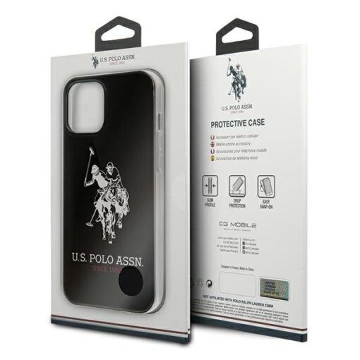 iPhone 12 Pro ümbris plastikust ja silikoonist servadega U.S. Polo Assn. USHCP12MTPUHRBK 2
