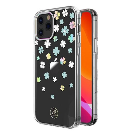iPhone 12 iPhone 12 Pro ümbris Kingxbar Lucky elastsest plastikust Swarowski kristallikestega Clover 1