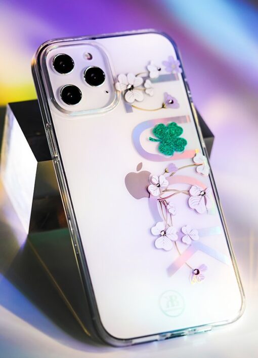 iPhone 12 iPhone 12 Pro ümbris Kingxbar Lucky elastsest plastikust Swarowski kristallikestega Luck 10