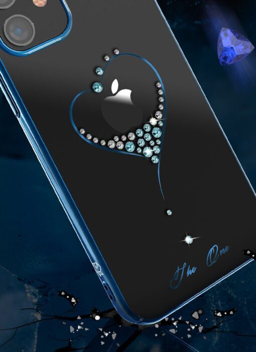 iPhone 12 iPhone 12 Pro ümbris Kingxbar Wish elastsest plastikust Swarowski kristallikestega kuldne 8