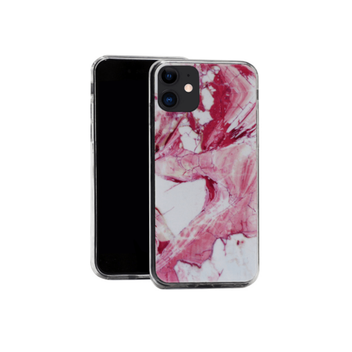iphone 12 mini silikoonst ümbris marmor roosa min