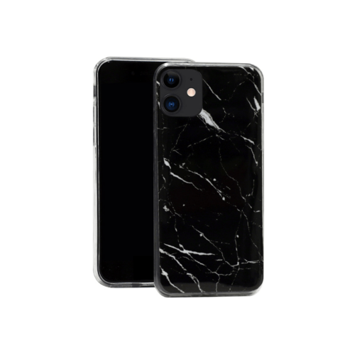 iphone 12 pro max silikoonst ümbris marmor must 1