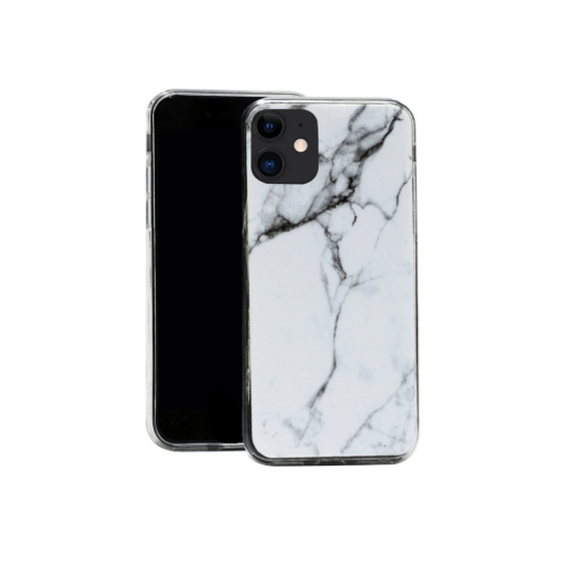 iphone 12 pro max silikoonst ümbris marmor valge3