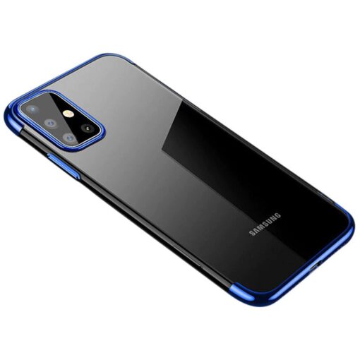 Samsung A71 silikoonist umbris laikivate servadega sinine