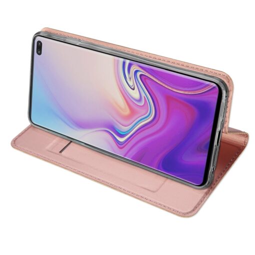 Samsung S10 Plus kaaned Dux Ducis Skin Pro Bookcase roosa 4