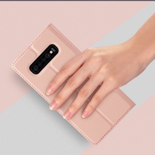 Samsung S10 Plus kaaned Dux Ducis Skin Pro Bookcase roosa 6