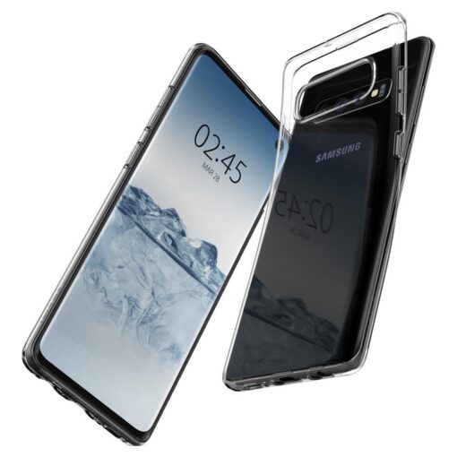 Samsung S10 Spigen Liquid Crystal silikoonist umbris Crystal Clear 4