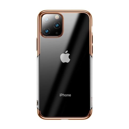 iPhone 11 Pro Max laikivate servadega silikoonist umbris Baseus Shining kuldne 1