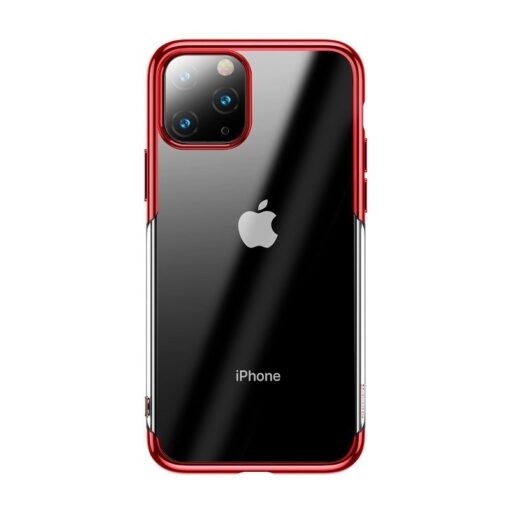 iPhone 11 Pro Max laikivate servadega silikoonist umbris Baseus Shining punane 1