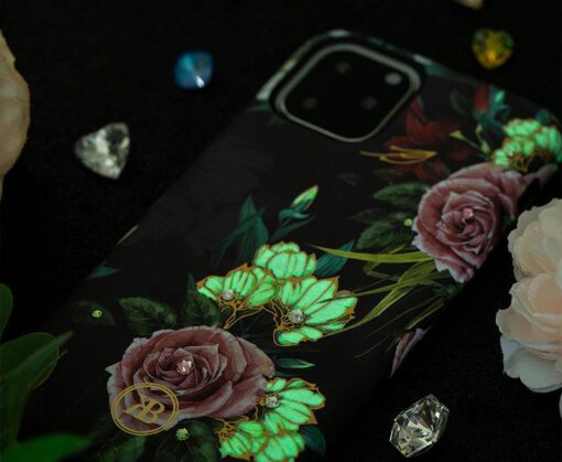 iPhone 11 umbris Kingxbar Forest Seeria Swarowski pimedas helendav lilla 11
