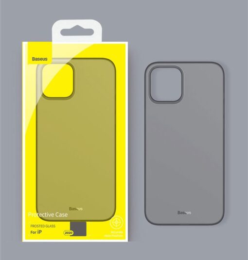iPhone 12 12 Pro Baseus Wing Case Ultrathin plastikust umbris must 10