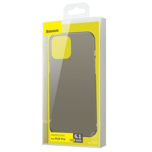iPhone 12 12 Pro Baseus Wing Case Ultrathin plastikust umbris must 3