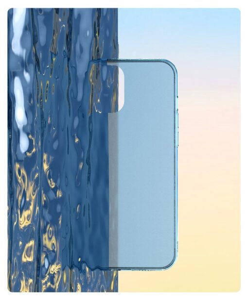 iPhone 12 12 Pro plastikust frosted umbris Baseus Frosted Glass Case sinine 11