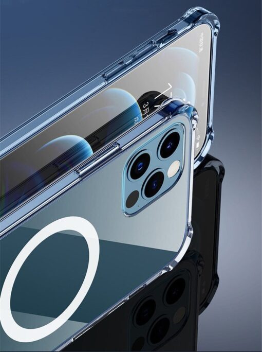 iPhone 12 Pro Max silikoonist MagSafe tugevdatud nurkadega kaaned labipaistev 7