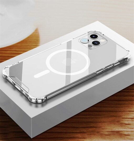 iPhone 12 Pro Max silikoonist MagSafe tugevdatud nurkadega kaaned labipaistev 9