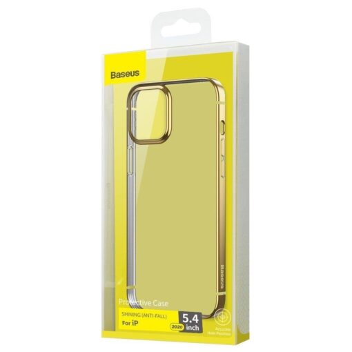 iPhone 12 Pro Max silikoonist umbris laikivate servadega Baseus Shining Case silikoonist kuldne 4