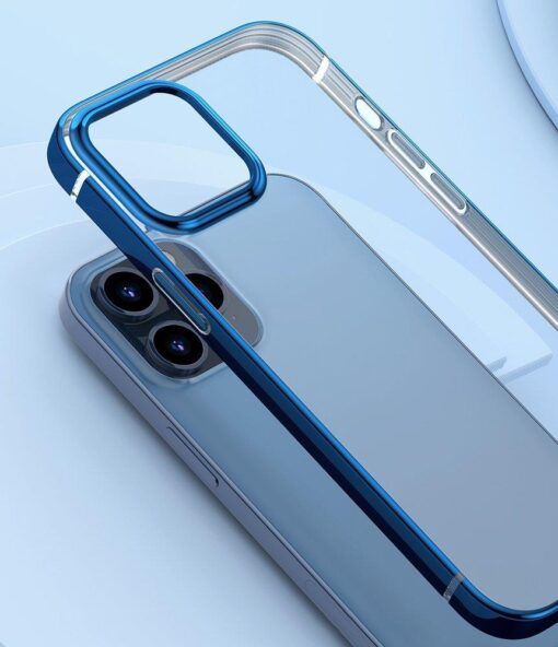 iPhone 12 Pro Max silikoonist ümbris läikivate servadega Baseus Shining Case silikoonist must 7