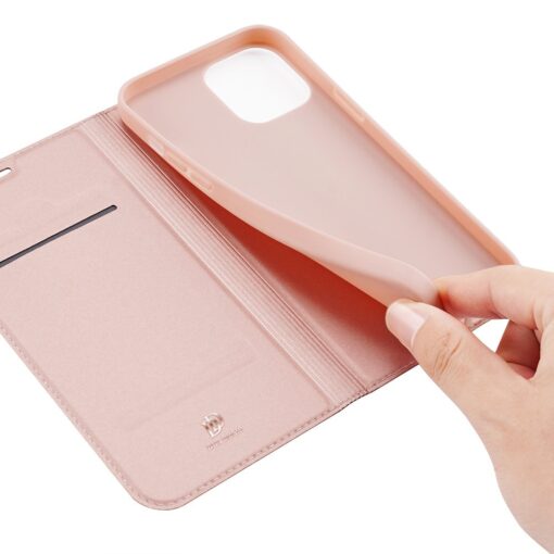 iPhone 12 mini kaaned Dux Ducis Skin Pro Bookcase roosa 7