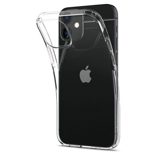 iPhone 12 mini silikoonist kaaned Spigen Liquid Crystal Clear 4