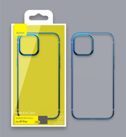 iPhone 12 mini silikoonist ümbris läikivate servadega Baseus Shining Case silikoonist must 13