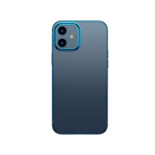 iPhone 12 mini silikoonist ümbris läikivate servadega Baseus Shining Case silikoonist sinine 2