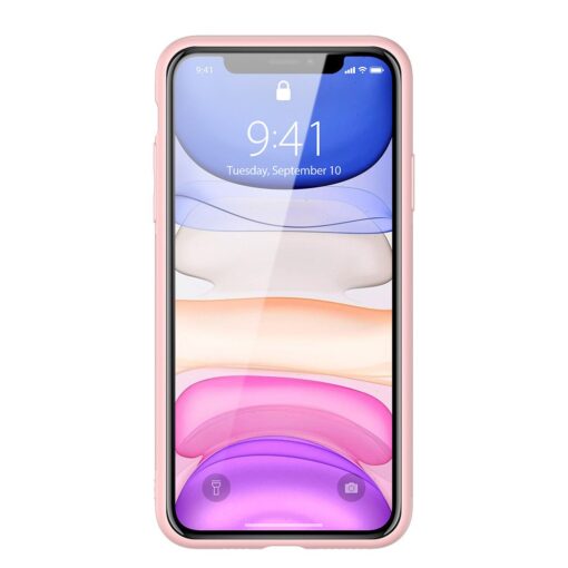 iPhone 12 mini ümbris YOLO kunstnahast ja silikoonist servadega roosa 12