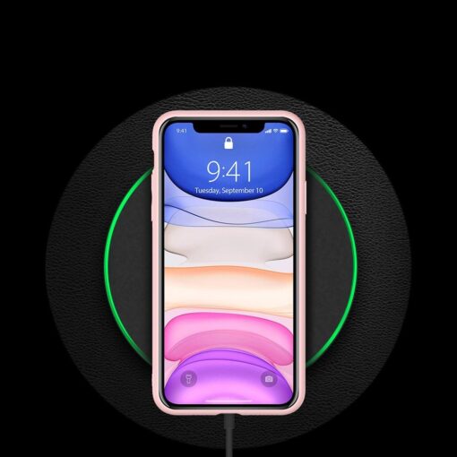 iPhone 12 mini ümbris YOLO kunstnahast ja silikoonist servadega roosa 8