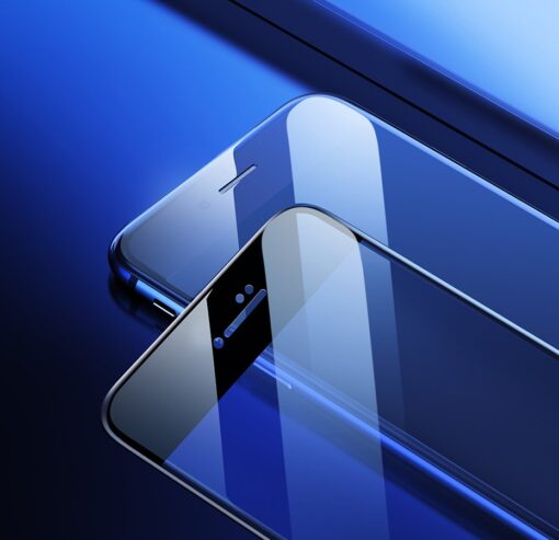 2tk iPhone SE 2020 87 kaitseklaas taisekraan sinise valguse kaitsega must 18