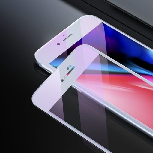 2tk iPhone SE 2020 87 kaitseklaas taisekraan sinise valguse kaitsega valge 6