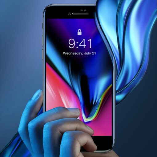 2tk iPhone SE 2020 87 kaitseklaas taisekraan sinise valguse kaitsega valge 9