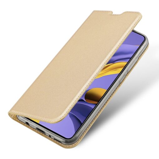 DUX DUCIS Skin Pro Bookcase type case for Samsung Galaxy A71 golden 3