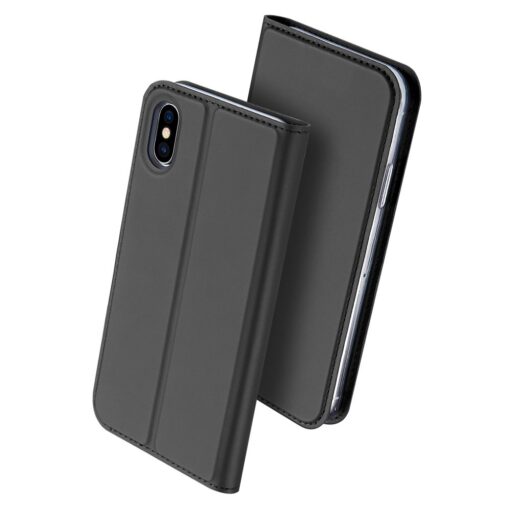 DUX DUCIS Skin Pro Bookcase type case for iPhone XS X grey 1
