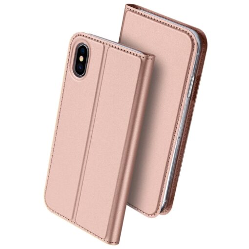 DUX DUCIS Skin Pro Bookcase type case for iPhone XS X pink 1