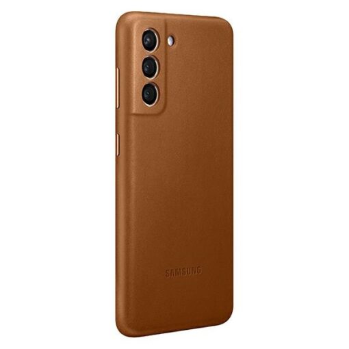 Kaaned Samsung Galaxy S21 EF VG991LA brown brown Leather Cover 1