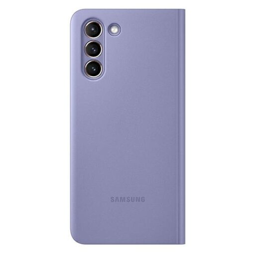 Kaaned Samsung Galaxy S21 EF ZG991CV purple violet Clear View Cover 2