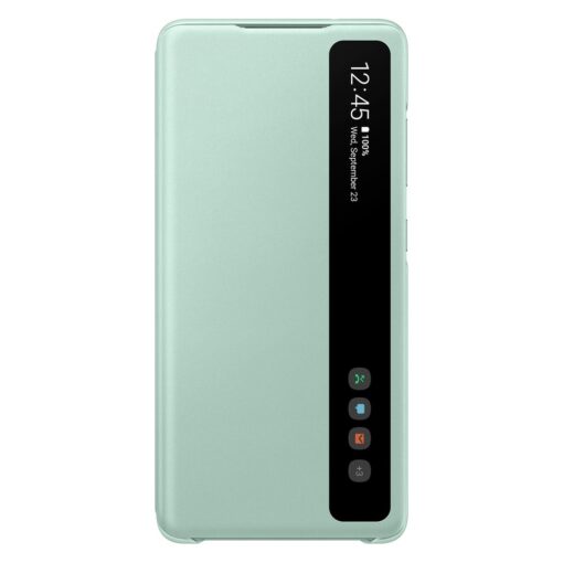 Samsung Galaxy S20 FE 5G kaaned Samsung Smart Clear View Standing Cover with Intelligent Display and antimicrobial coating mint EF ZG780CMEGEE 3