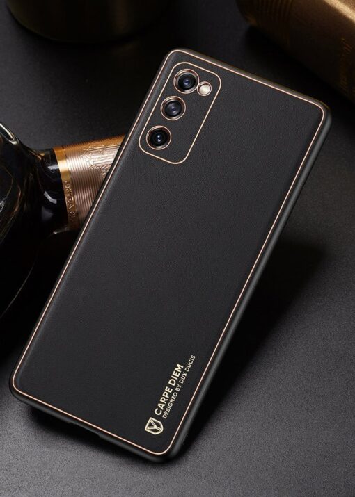 Samsung Galaxy S20 FE 5G umbris Dux Ducis Yolo elegant kunstnahast ja silikoonist servadega black 19