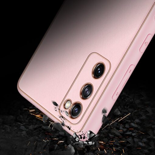 Samsung Galaxy S20 FE 5G umbris Dux Ducis Yolo elegant kunstnahast ja silikoonist servadega roosa 10