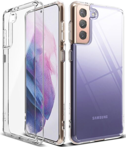 Samsung Galaxy S21 Plus Ringke Fusion umbris plastikust taguse ja silikoonist raamiga labipaistev FSSG0091 1