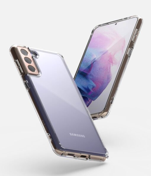 Samsung Galaxy S21 Plus Ringke Fusion umbris plastikust taguse ja silikoonist raamiga labipaistev FSSG0091 5