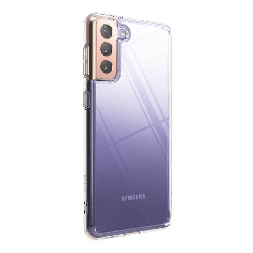 Samsung Galaxy S21 Ringke Fusion umbris plastikust taguse ja silikoonist raamiga labipaistev FSSG0090 8