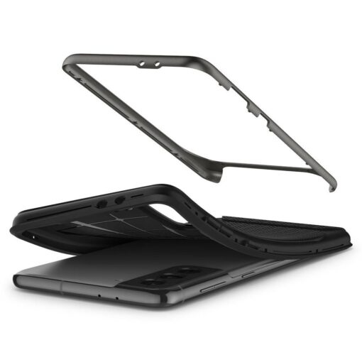 Umbris Spigen Neo Hybrid Samsung Galaxy S21 Gunmetal case 7