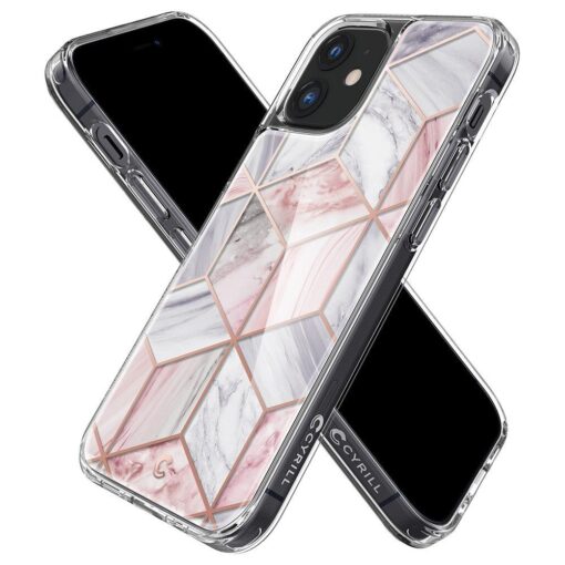 iPhone 12 mini umbris Spigen Cyrill Cecile Pink Marble 4