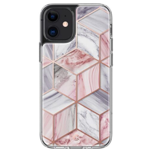 iPhone 12 mini umbris Spigen Cyrill Cecile Pink Marble
