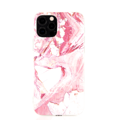 iPhone 12 pro marmor silikoonist roosa 1