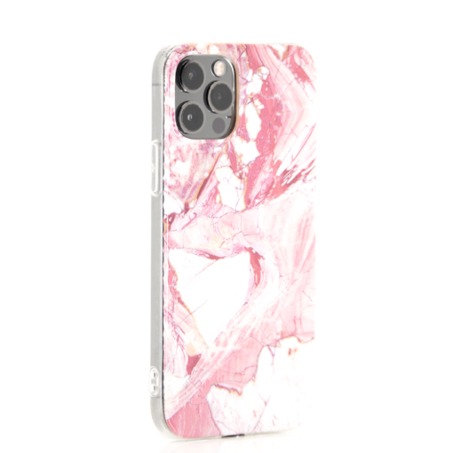iPhone 12 pro marmor silikoonist roosa 2