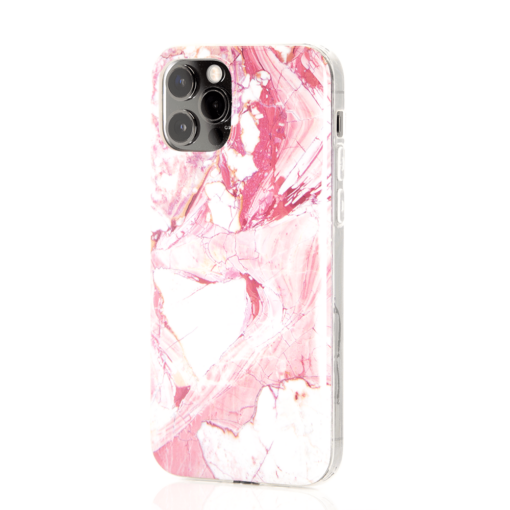 iPhone 12 pro marmor silikoonist roosa 3